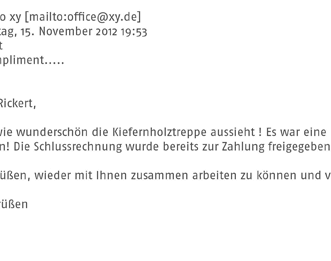 Großes Kompliment