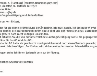 Beeindruckende Professionalität