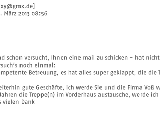 Ein Prachtstück von einer Treppe